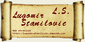Lugomir Stanilović vizit kartica